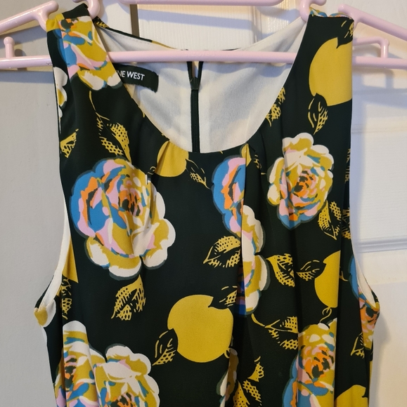 Nine West Floral Dress with Tie Belt - Picture 2 of 4